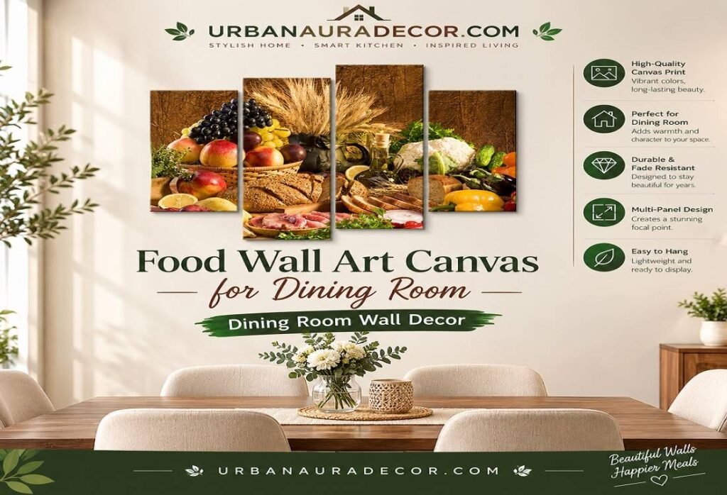 Food Wall Art Canvas for dining room